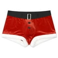 thumbnail image 3 of ZDHOOR Mens Xmas Costume Ball Santa Claus Boxer Briefs Velvet Elk Boxers Shorts Underwear Red-B L, 3 of 7