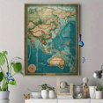thumbnail image 4 of Qisvanset 12x16 Inch Crimson Moon Great Waves Canvas Print Wall Art, 4 of 5