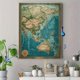 thumbnail image 4 of Qisvanset 12x16 Inch Crimson Moon Great Waves Canvas Print Wall Art, 4 of 5
