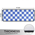 thumbnail image 5 of Kitchen Rugs Sets Of 2,Blue and White Checkered Pattern Anti Fatigue Kitchen Mat Rugs Non Slip Washable,Decorative Kitchen Floor Mats for Kitchen,Sink,Laundry,17"x47"+17"x47", 5 of 5