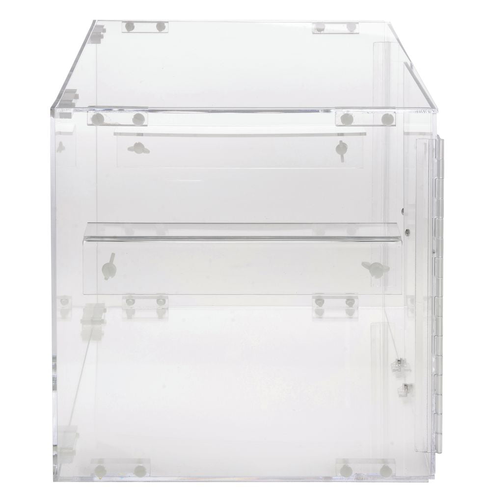 19 L x 15 1/4 W x 14 1/2 H Stackable Countertop Display Case 2-Tier Rectangular Clear Acrylic 
