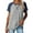 #1 Gray, variant on SHIBEVER T Shirts for Women Tops Summer Casual Short Sleeve Tunic Tops for Women Loose Color Block T Shirts Side Slit Crew Neck Lady Tops Blouses Gray L