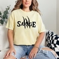 thumbnail image 2 of Savage Claw Marks Design, Butter Comfort Colors T-Shirt, 2XL, 2 of 3