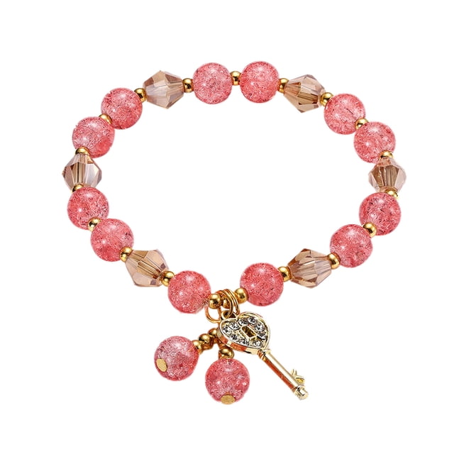 Señoras Multicolor Stretch Pulsera de cuentas Apilable Pulsera de cuentas en capas de cuentas pulsera ajustable Colorido pulsera elástica