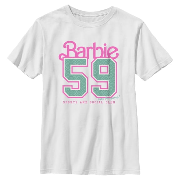 Boys Barbie Sports And Social Club Logo T Shirt