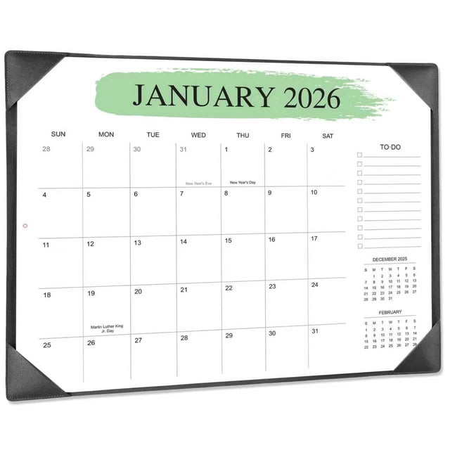 Calendario de escritorio Telihao 2026-2027, bloc grande de 56 x 43 cm