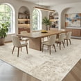 thumbnail image 4 of Roxstand Washable Area Rugs 8x10, Stain Resistant Lightweight Abstract Rugs for Living Room, Non Skid Farmhouse Bedroom Rugs(8'x10', Abstract-Beige), 4 of 9