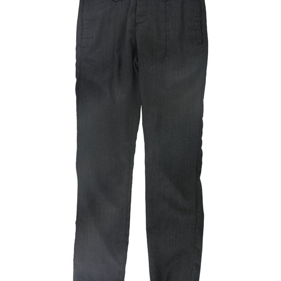 Rogue State Mens Stripe Casual Trouser Pants, Black, 32W x 32L