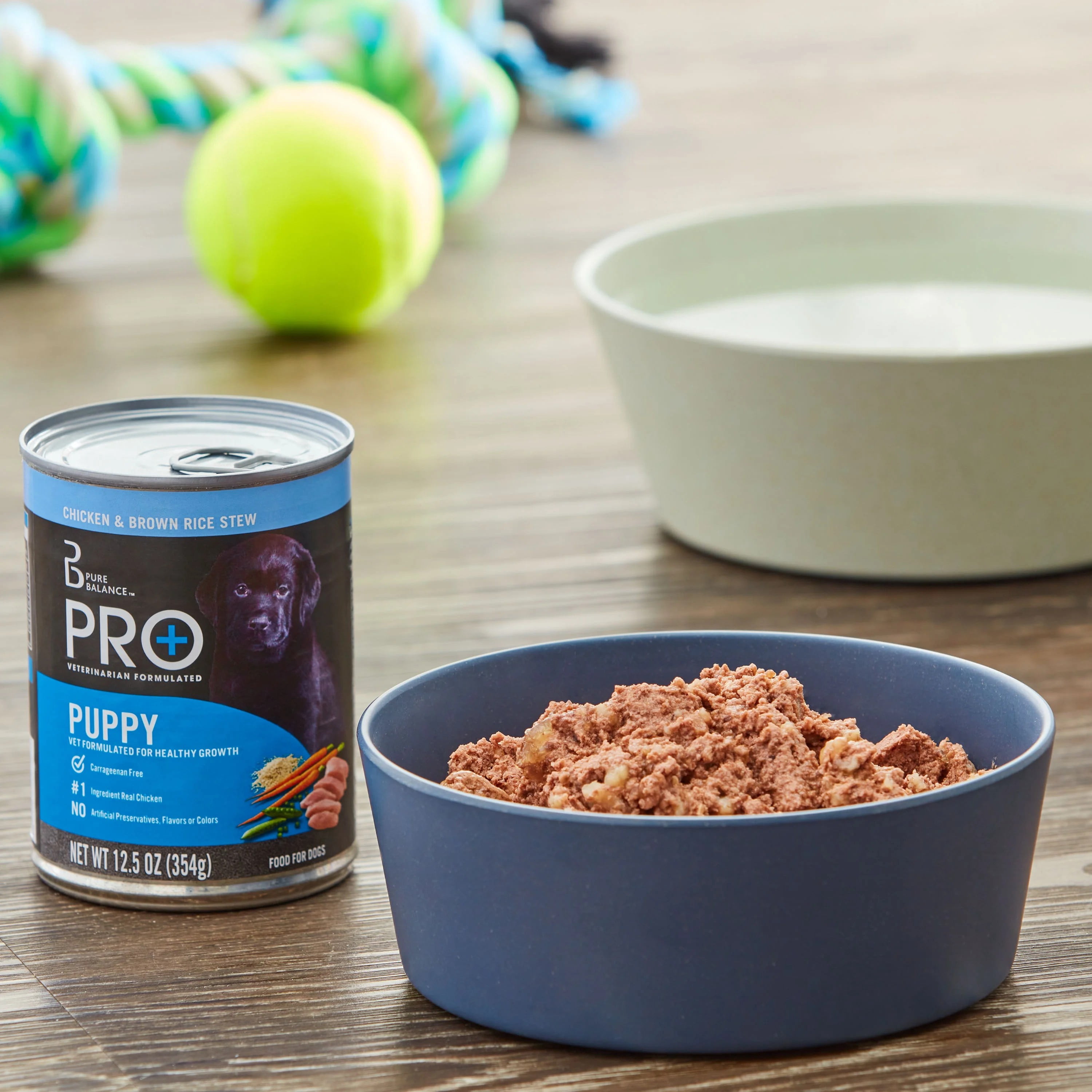 (6 pack) Pure Balance Pro+ Chicken & Brown Rice Stew Wet Dog Food for Puppy, 12.5 oz Can