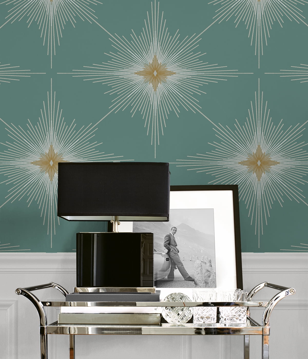 NextWall Seabreeze Stellar Geo Peel and Stick Wallpaper