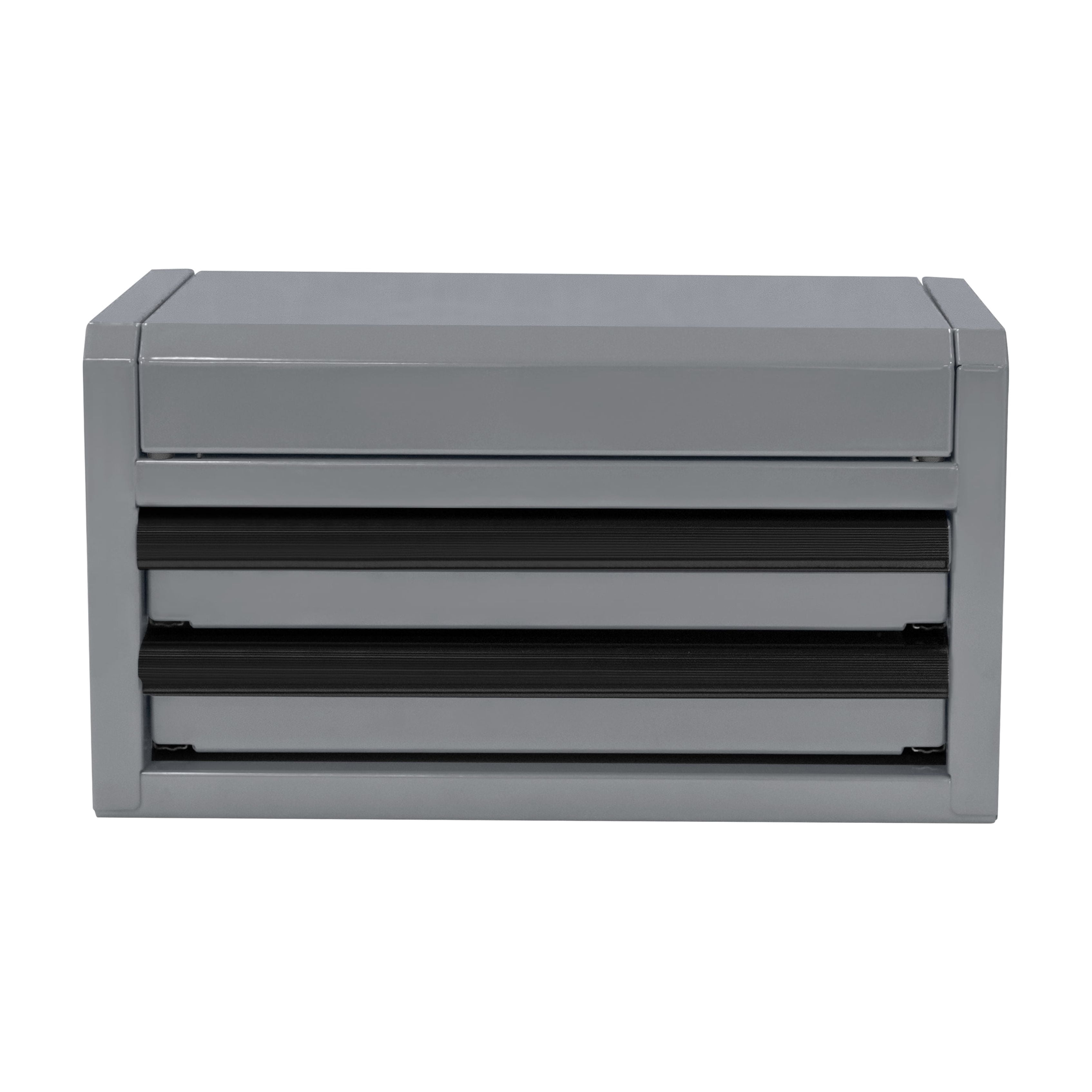 Hyper Tough Mini 10-inch 2-Drawer Steel Toolbox, Gray