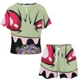 thumbnail image 2 of Invader Zim Summer Home Suit For Womens Short-Sleeved Pajama Set 2pcs Loungewear Soft Sleepwear T-Shirts Tee Shirt Top And Short Sleeping Pants, 2 of 8