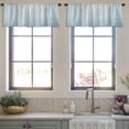 thumbnail image 4 of LALILO Kitchen Curtain Valance Snow Snow Winter Sky Christmas Rod Pocket Window Curtain 52"x 18" Set of 2, 4 of 7