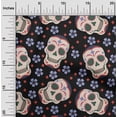 thumbnail image 2 of oneOone Cotton Jersey Black Fabric Skull Fabric For Sewing Printed Craft Fabric By The Yard 58 Inch Wide-aC, 2 of 5