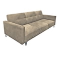 thumbnail image 3 of Sofa Cama Reclinable El Bazar Store Paris Terciopelo Beige Futón 3 posiciones Brazos movibles Sala, 3 of 8