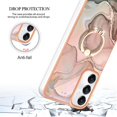 thumbnail image 5 of YB IMD Series-17 Style-E Gift compatible Samsung Galaxy A05s 4G Marble Pattern IMD TPU Cover Cell Phone Case, 5 of 5