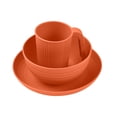 thumbnail image 6 of BIMZUC Portable Wheat Straw Camping Mess Kit for 1, Outdoor Picnic Dinnerware Set with Bowl, Plate, Cup, Utensils, Lightweight Eco-Friendly Camping Gear, Orange, 7.87 inches / 20 cm, 6 of 6