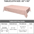 thumbnail image 2 of Rectangle Tablecloth 60x102 Inch, Red Ivory Dotted Circles Rectangle Table Cloth Water and Stain Resistant Tablecloth Polyester Table Cover for Dining Table, Buffet Parties and Camping, 2 of 8
