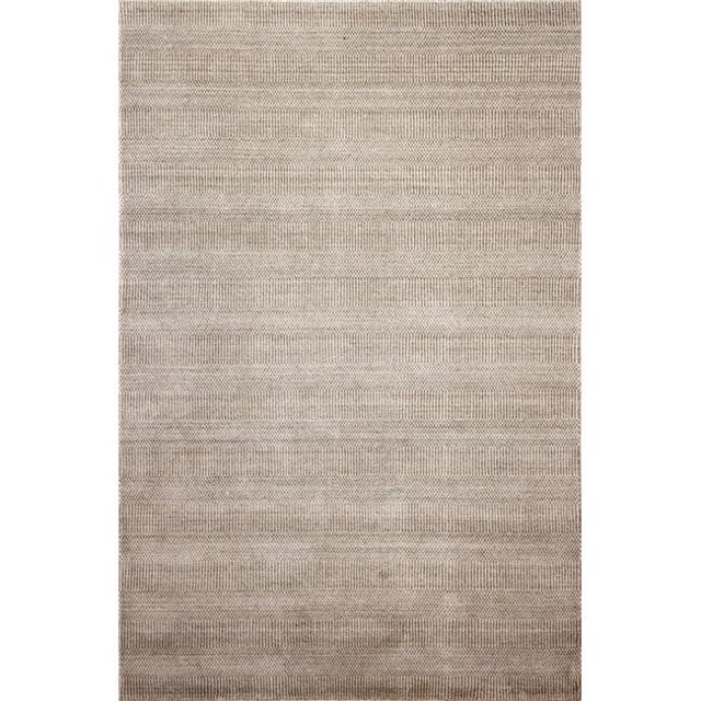 Bashian M144-SN-2.6X10-BMA Matrix Collection Geometric Contemporary Wool & Viscose Hand Loomed Area Rug, Sand - 2 ft. 6 in. x 10 ft.