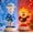 Blue, variant on 2PC The Year Without a Santa Claus LED Lighted Blow Mold Night Light Classic Tabletop Decor Retro Holiday Collectible Figurine for Indoor Home Display