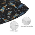 thumbnail image 3 of Pofeuu Space Rocket Print Polyester Microfiber Plush Pillowcases, Super Soft and Cozy Pillow Case Covers with Envelop Closure（Pillow core not included）-20"x30", 3 of 6