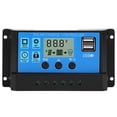 thumbnail image 2 of Controlador de Carga Solar, Fotovoltaico Regulador de Paneles Solares Azules, Pantalla LCD Grande para El Patio Domémico para Uso Comercial Al Aire Libre, 2 of 7