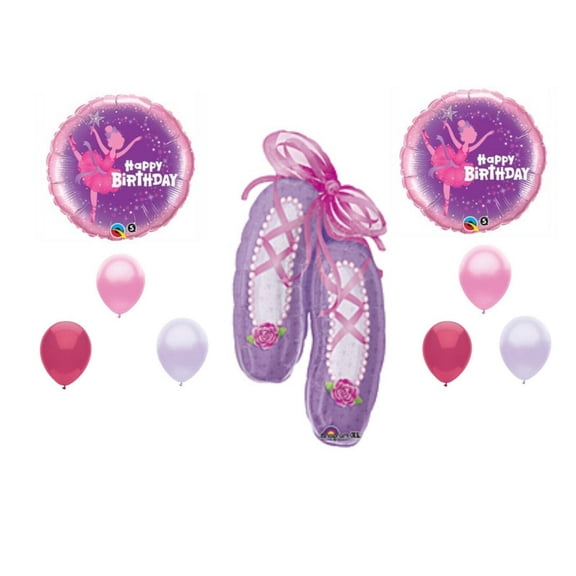 Ballerina Ballet Shoes Birthday Happy Party balloons Decorations Tutu Dance