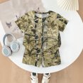 thumbnail image 3 of Grblisyd Cute Outfits for Girls 10-12 Camo Crew Neck Short Sleeve Maple Leaf Print Tops and Elastic Waist Shorts, 3 of 6