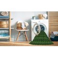 thumbnail image 2 of Ahgly Company Machine Washable Indoor Round Transitional Dark Lime Green Area Rugs, 6' Round, 2 of 7