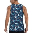 thumbnail image 3 of Easygdp Sea Sharks Men's Tank Top, Sleeveless Muscle T Shirts, Breathable, Quick-Dry, Loose for Gym, Running, Fitness - Large, 3 of 9