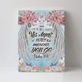 thumbnail image 4 of Angel Wings Canvas Wall Art Scripture Bible Verses Pictures Wall Decor Christian Religious Canvas Painting Prints Floral Artwork Modern Home Decoration Framed for Living room Bedroom Bathroom 12"X16", 4 of 6