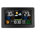 thumbnail image 1 of Labymos 3-In-1 Weather Station Clock Wall-Mounted Digital Clock Thermometer Hygrometer Barometer Indoor Outdoor Color Screen, 1 of 8