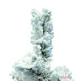 thumbnail image 2 of Pre-Lit 36" x 24" Alaskan Dura-Lit Artificial Christmas Tree, Flocked White on Green, Multi-Colored Lights, 2 of 4