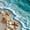 Ocean 4, variant on jejeloiu Watercolor Beach Sunset 7 Pieces Full Size Bedding Sets For Girls,Ocean Theme Full Size Bed in a Bag,Peach Blue,Reversible