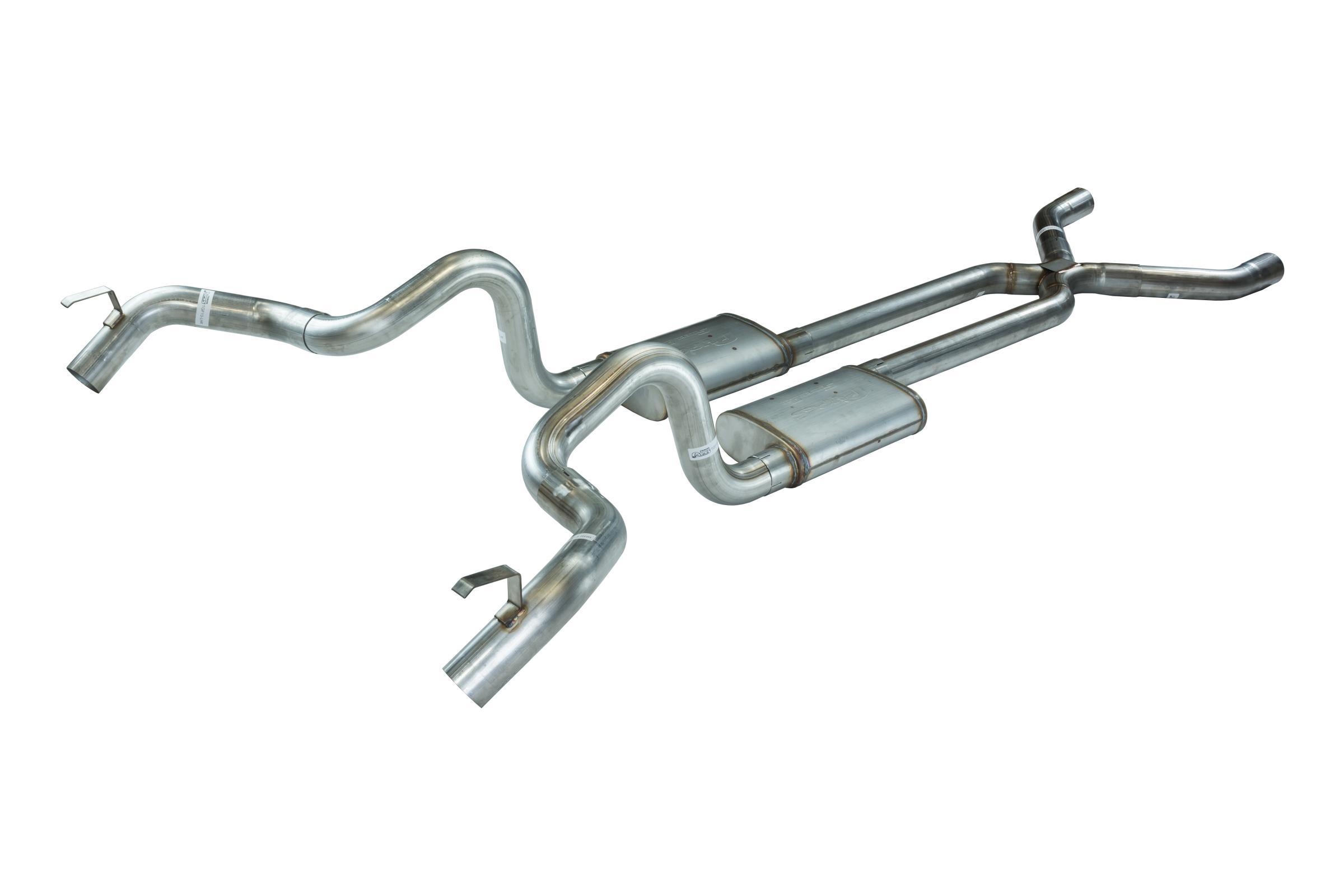 Pypes Exhaust Crossmember Back X-Pipe 70-74 F-Body Split Rear Dual Quarter Exit