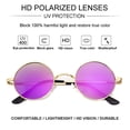 thumbnail image 3 of Gafas de Sol Polarizadas Redondas Gleyemor para Hombre y Mujer Rojo/Amarillo, 3 of 7