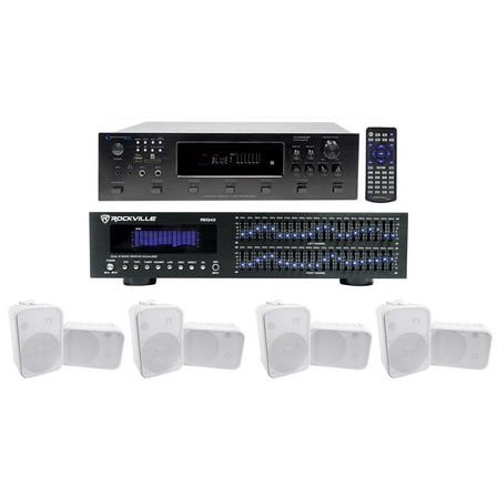 Technical Pro 6000w 6) Zone Home Theater Bluetooth Receiver 8) 6.5" Speakers EQ