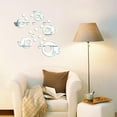thumbnail image 4 of Yeetfub Adhesive Backsplash Clearance Bubble Fish Bathroom Acrylic Mirrored Decorative Sticker Wall Art Mirror, 4 of 6