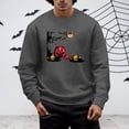 thumbnail image 2 of LIIPEE Halloween Graphic Sweatshirts For Men Long Sleeve Crew Neck Pullover Male Fall Winter Comfortable Versatile Sweatshirt,L, 2 of 6