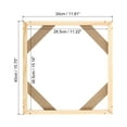 thumbnail image 2 of Unique Bargains Canvas Stretcher Bars Kit, 16x12 Inch Rectangle Solid Wood Frame for Paint, Prints, Oil Paintings, Wood Color, 2 of 5