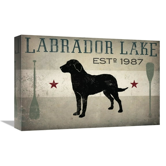 Global Gallery's 'Labrador Lake' By Ryan Fowler Stretched Canvas Wall Art