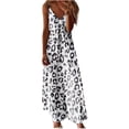 thumbnail image 2 of SMihono Robe Maxi Bohème d'Été pour Femmes Grande Taille Mode d'Été Imprimée Col en V Sans Manches Bretelles Robe Pull Robe de Plage, 2 of 4