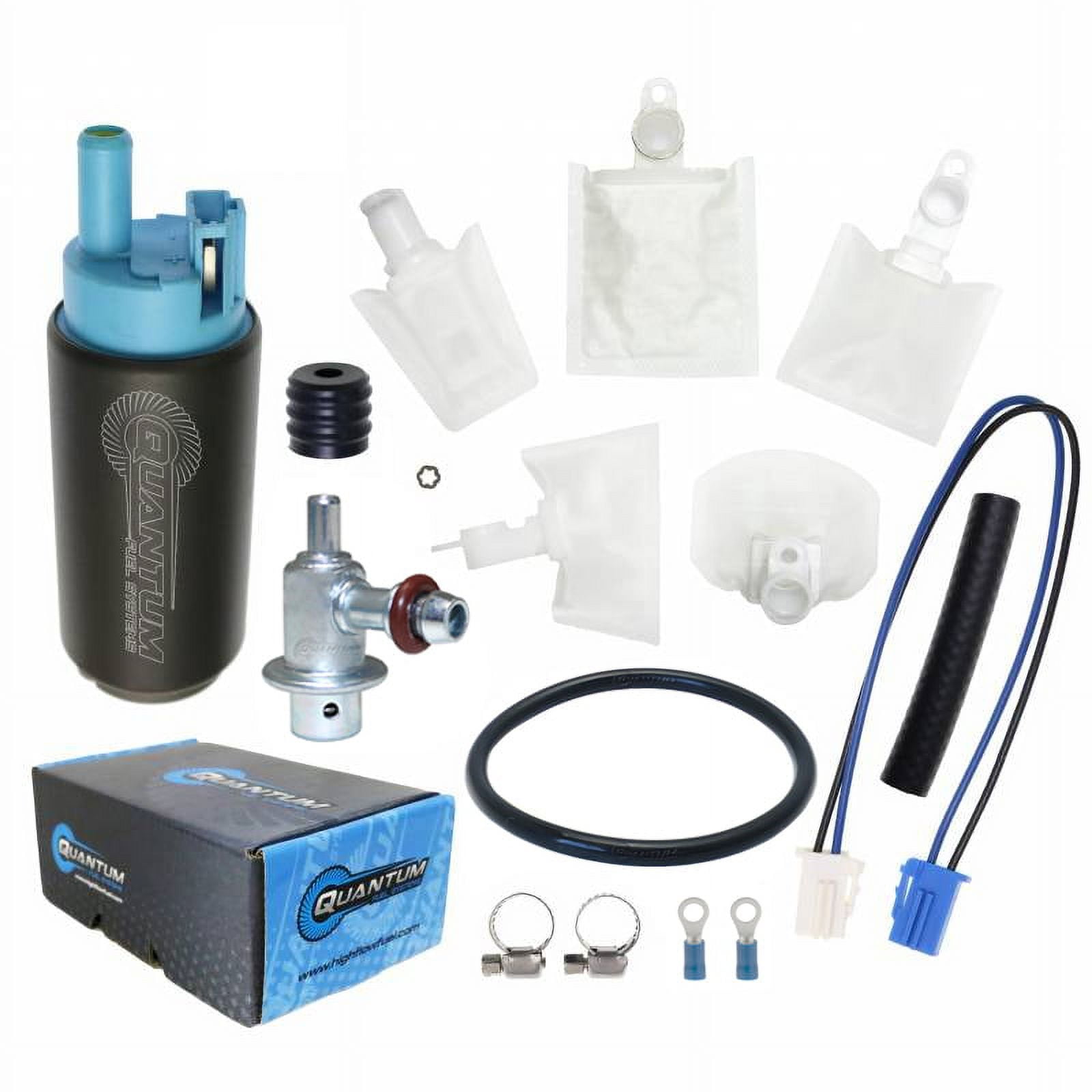 Quantum 255LPH Performance Fuel Pump w/ Regulator & Tank Seal for Suzuki Hayabusa (GSX1300R) EFI 1999-2007, Replaces 15100-24FA0