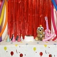 thumbnail image 7 of 3pcs 3.3ft x 6.6ft Red Metallic Tinsel Foil Fringe Curtains Photo Booth Props for Engagement Bridal Shower Bachelorette Baby Shower Bachelorette Holiday Celebration Party Decorations, 7 of 7