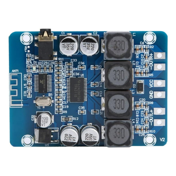 Amplificador digital XH-M314 Placa compatible con Bluetooth 2x45W TPA3118 AUX Audio Mod FLhrweasw Nuevo