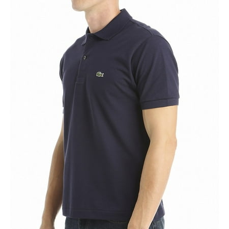 Lacoste Short Sleeve Classic Pique Mens Polos Size M, Color: Navy Blue