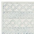 thumbnail image 2 of SAFAVIEH Glamour Alan Geometric Wool Area Rug, Ivory/Blue, 9' x 12', 2 of 4