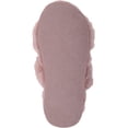thumbnail image 7 of Womens Genuine Thick Sheepskin Open Back Peep Toe Cross Over Slipper Slider - Pink/Mink - US 8, 7 of 7