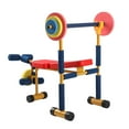 thumbnail image 3 of HolaHatha Kids Weight Bench Set with 35" Bench & Adjustable Headrest, Multicolor, 3 of 12