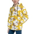 thumbnail image 2 of Disketp Lilies Flowers Youth Hoodie Sweatshirt for Boys Girls Kids Pullover Hooded Classic Casual Essentials Hoodie-Large, 2 of 6